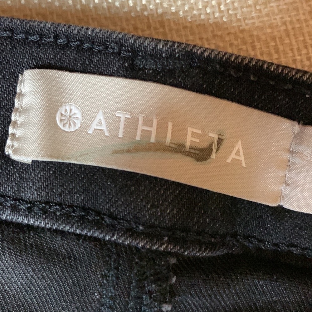 Athleta Sculptek ultra skinny jeans with leg zippers Carbon black Size 2 - Picture 13 of 15